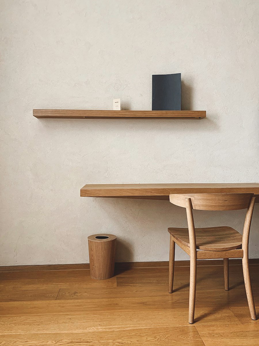 Study Table with Wall Shelf